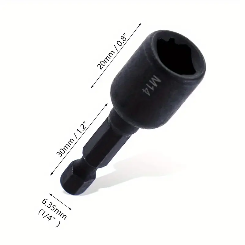 SG Store 3 Adaptadores Hexagonales M10 De 1/4 Pulgadas Hexagonales Para