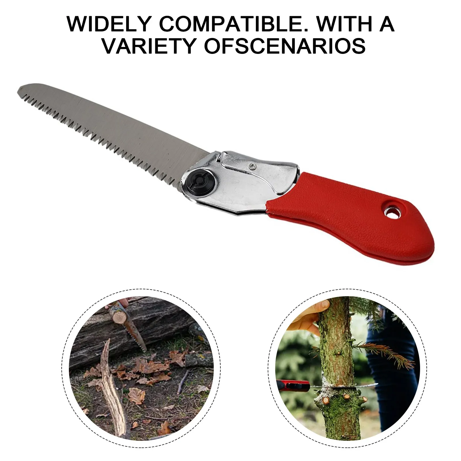 Folding Saw - Great For Camping, Survival, Backpacking, Tree Trimming, Pruning - Portable