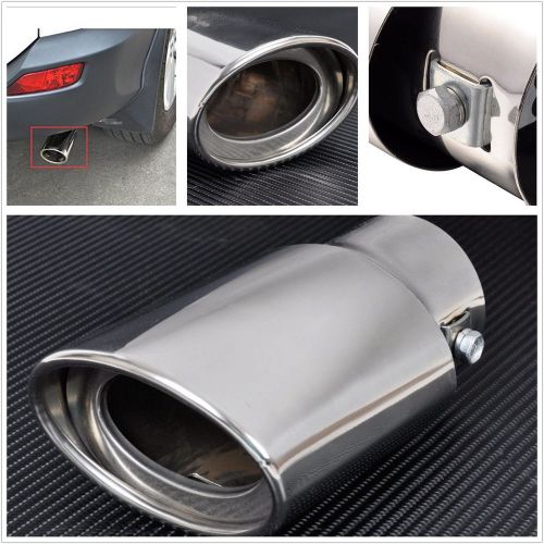 Silver Turbo Sound Tail Throat Exhaust Pipe Whistle Aluminium Alloy TC M