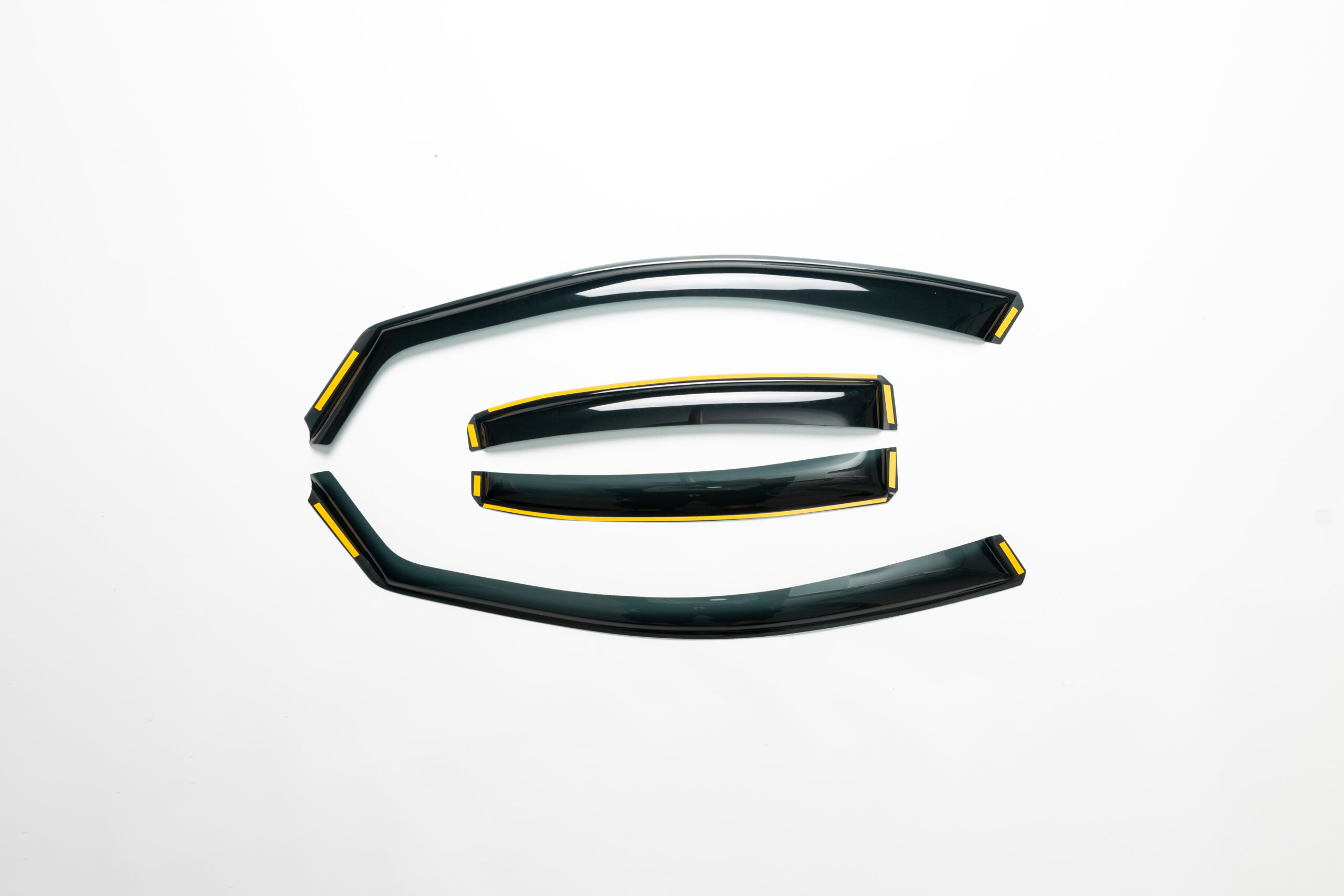 ISPEED Wind Deflectors For Mercedes C Class W204 2011-2015 3 Door Coupe 2pc - Keep Your Car Ventilated In Rain - Reduce Wind Turbulence - Tinted In-Channel Type