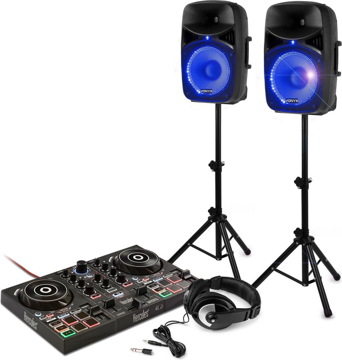 Hercules DJLearning Kit MK2 - Complete DJ Bundle With DJControl Inpulse
