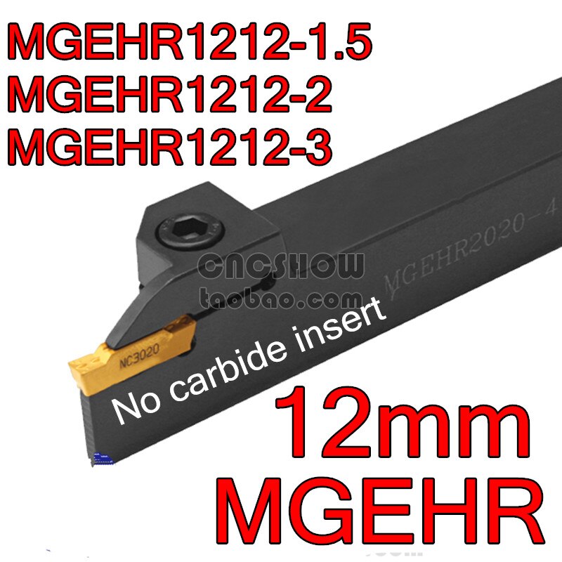 Metal Lathe 12pcs 3/8" Grooving Tool Holder MGEHR1010-1.5 With MGMN150 Lathe Tools