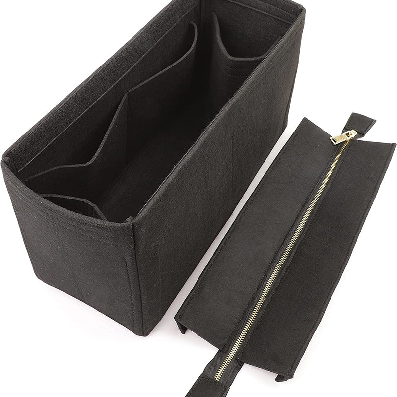 Purse Handbag Tote Pocketbook Bag Organizer Insert With Zipper Handle