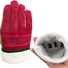 WZQH Leather Work Gloves For Men Or Women. Large Glove For Gardening, Tig/Mig Welding, Construction, Chainsaw, Farm, Ranch, Etc. Cowhide, Cotton Lined, Utility, Firm Grip, Durable. Coffee-grey L