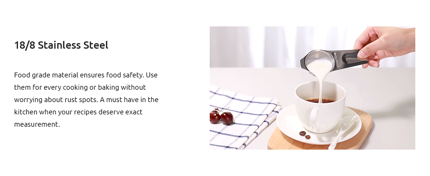 U-Taste Measuring Cups And Spoons Set Of 15 : 7 Measuring Cups And 7