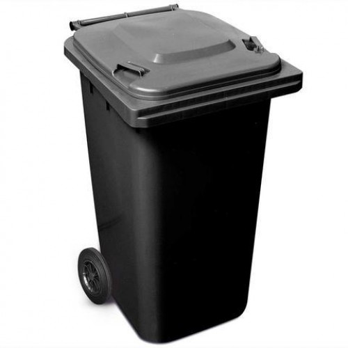 BLACK WHEELIE BIN 240L OUTDOOR INDUSTRIAL HOUSEHOLD COUNCIL SIZE BINS COMMERCIAL | UK