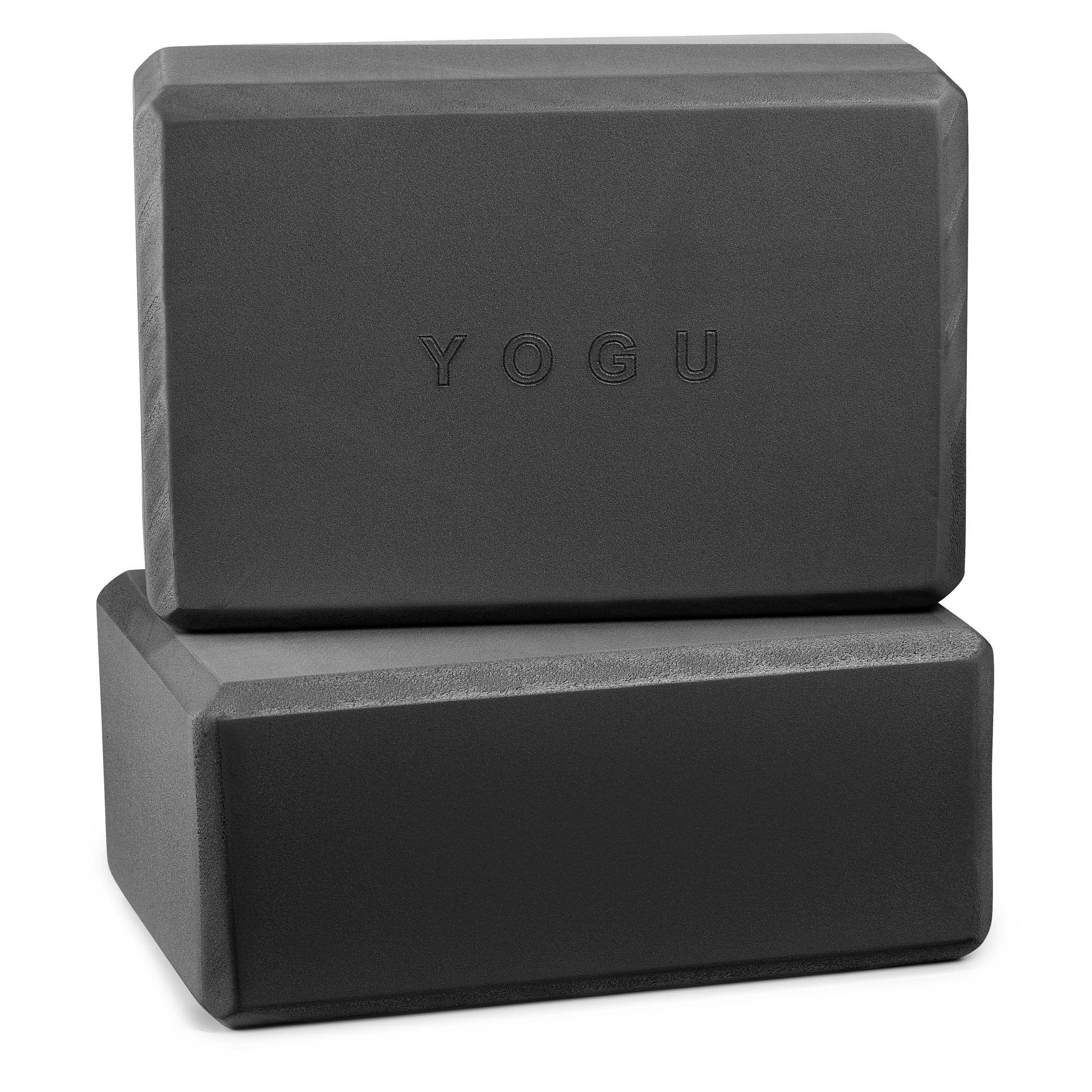 Pilates Block - 2x Stretch Blocks | EVA Foam Slip-Resistant Balance Stretcher For Workout Meditation Squatting Handstand Hot Yoga Gym Sports Beginner Advanced