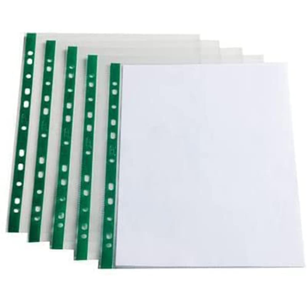 1above Premium 60 Micron 100 Pack A4 Punched Plastic Wallets | Seychelles