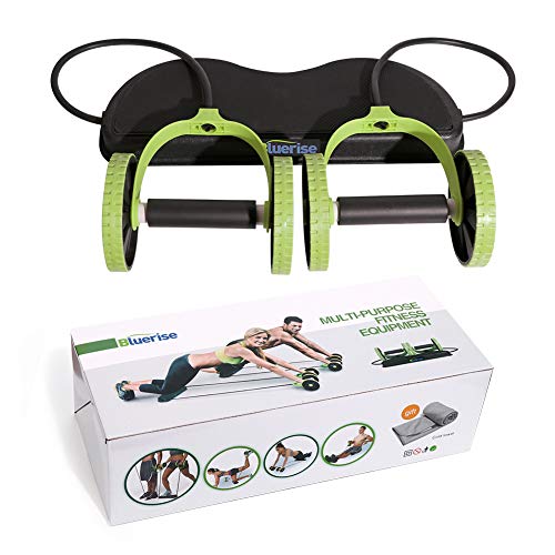 Ultrasport Bauchtrainer AB Roller/AB Trainer Inkl. Knieauflage, Bauchtraining Für Männer Und Frauen, Bauchmuskelroller Mit Multifunktion, Auch Für Senioren, Platzsparend Klappbarer Muskeltrainer