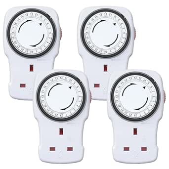 TIMER PLUG SOCKET 24 Hour Segment Programmable Energy Saving Plug-in Switch £5.99 - PicClick UK