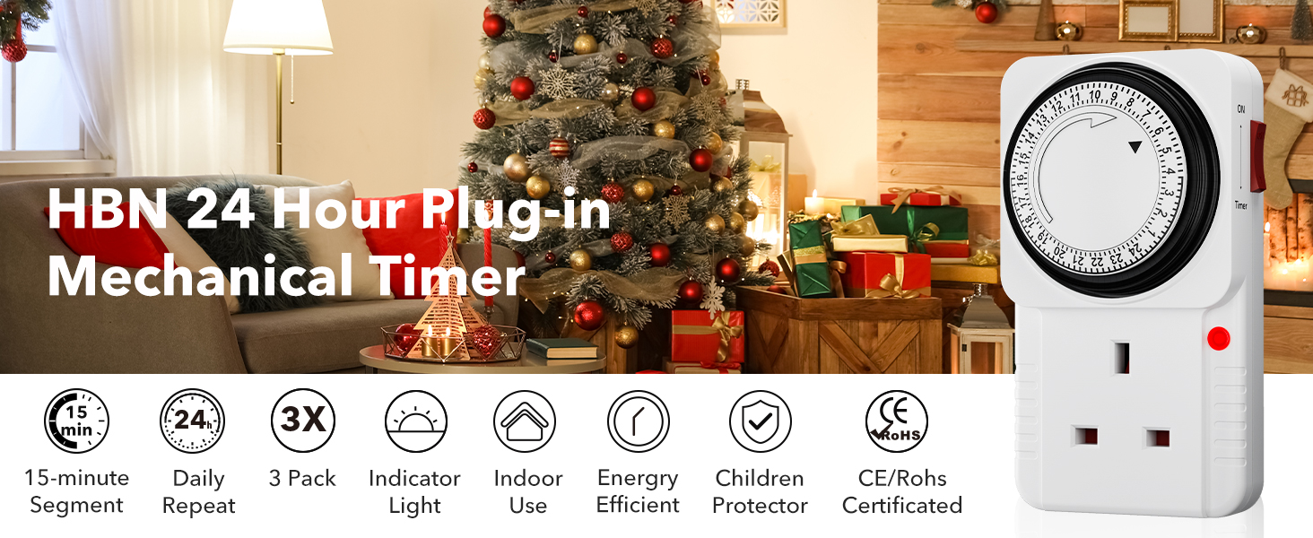 TIMER PLUG SOCKET 24 Hour Segment Programmable Energy Saving Plug-in Switch £5.99 - PicClick UK