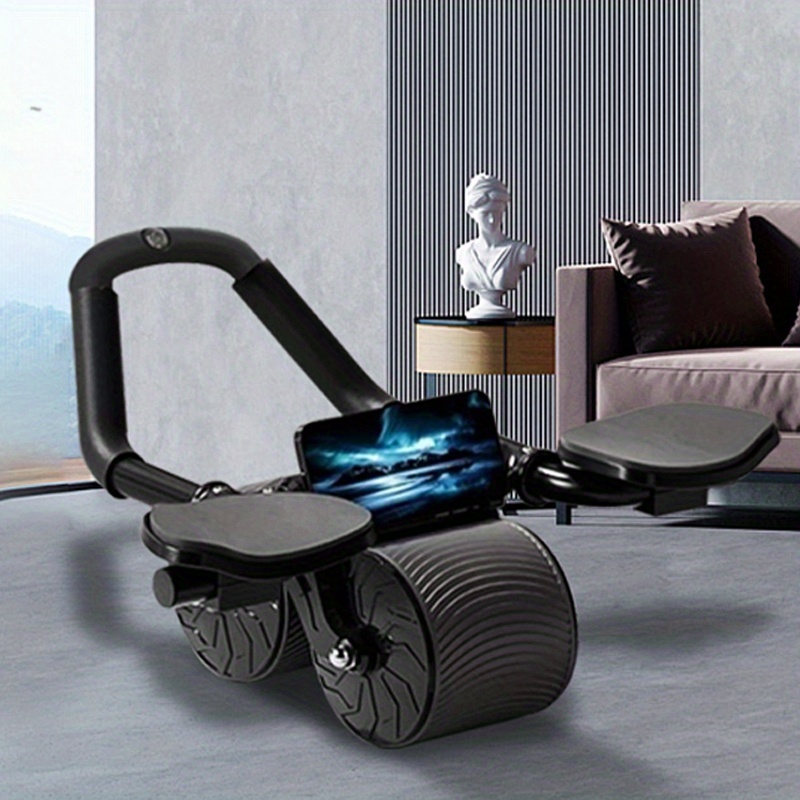 Upgrade Ab Roller Wheel Multi-function Plank Trainer Push-up Stand Automatic Rebound Abdominal Trainer Home Fitness Equipment Lose Weight Core Exercise