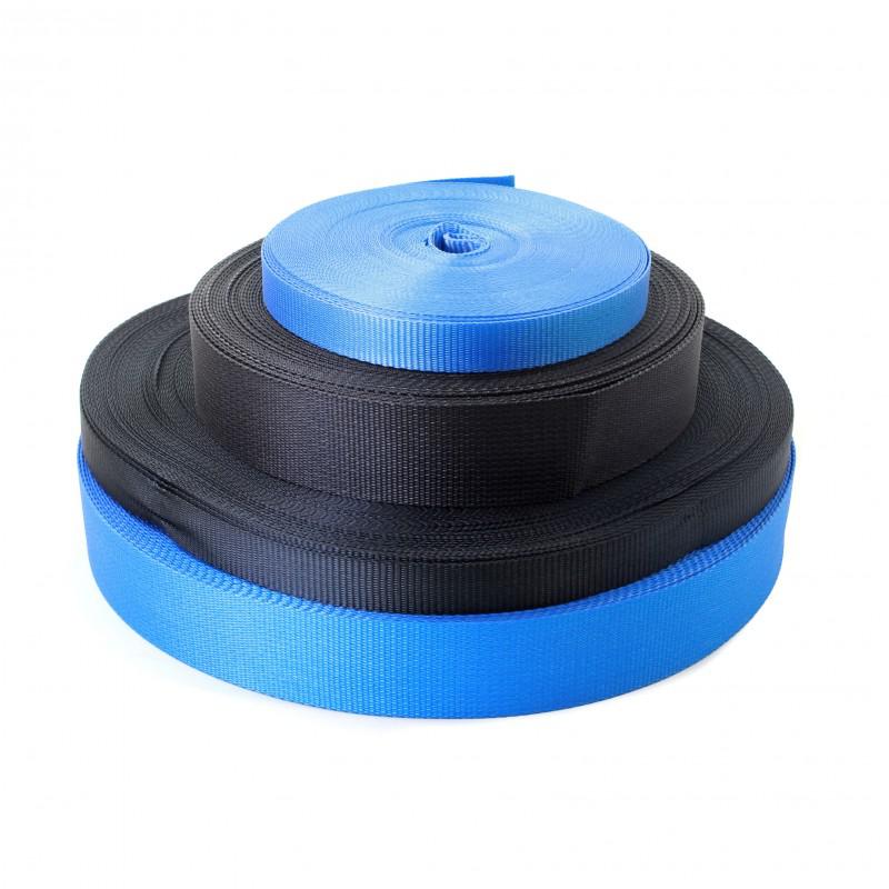 50mm Polypropylene Webbing Strap - Black - 5 Metres