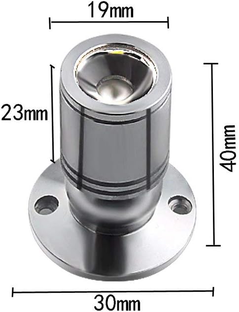 Small Recessed Mini Spotlight 5Pcs, 1W Aluminum Spot LED Set With