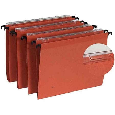 Esselte Orgarex 30mm Lateral File A4 Orange (25 Pack) 21629