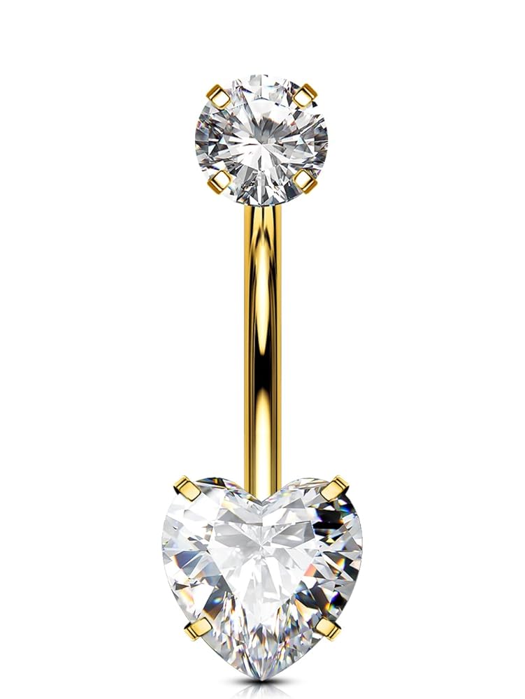 14G Titanium Starter Navel Ring Long Belly Button Rings U2013 OUFER BODY