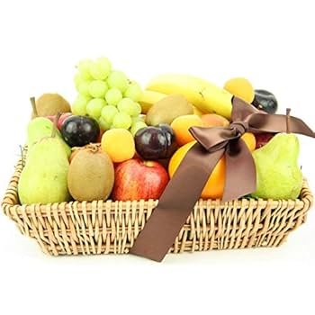 Fruit And Muffins Hamper - Fruit Gift Baskets And Gift Hampers With Next Day UK Delivery With Personal Message Attached