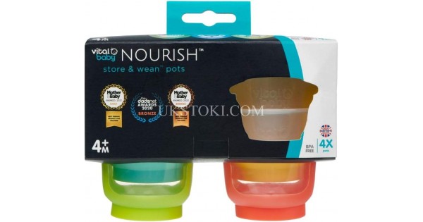 John Lewis Vital Baby Nourish Store & Wean Pots 4s Price In UAE