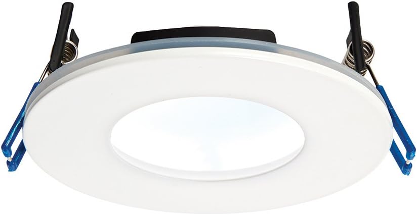 MYKAGS Shower IP44 Anti Glare Recessed Cool White 6000K Slim Profile Ceiling LED Panel Light Certified Cast Aluminium Fire Rated Bathroom Suitable For Restaurant Bathroom Fashion (Color : White Light