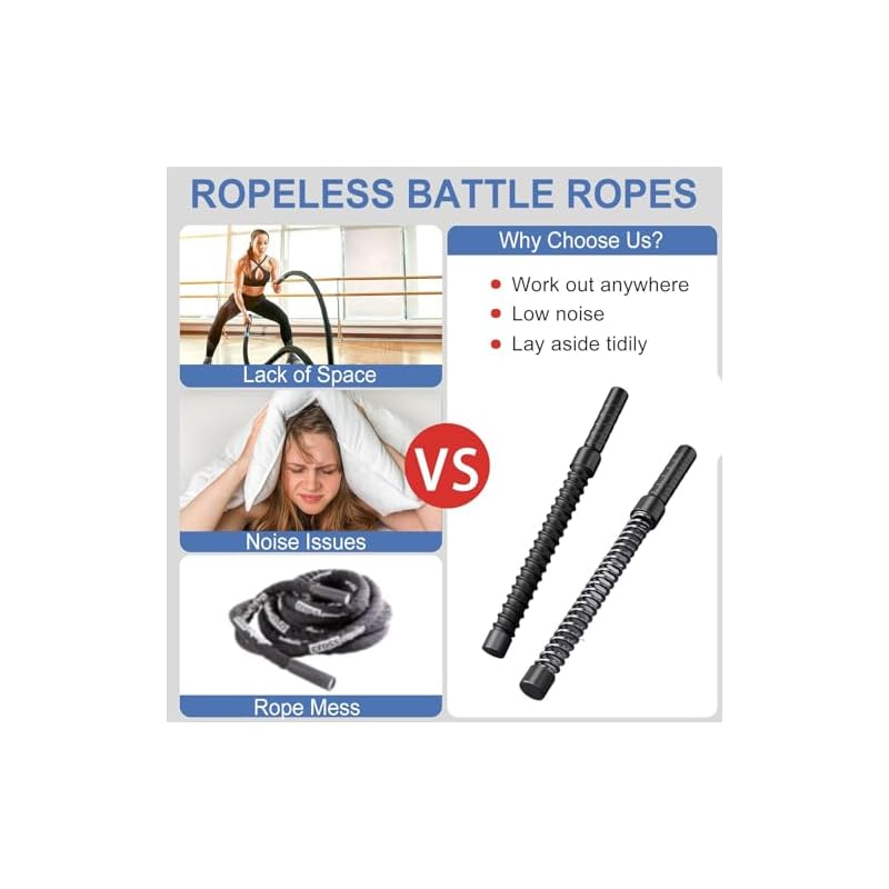 XPEED Gym Workout Rope Heavy Battle Rope 30 Feet Exercise Rope Fitness Strength Training Battle Rope Battling Rope