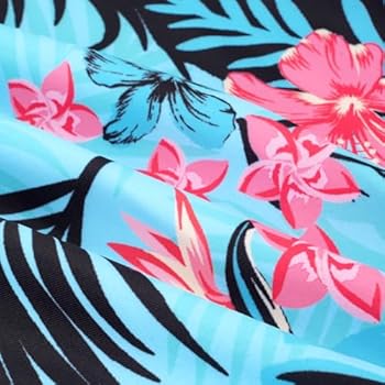 Girls Floral Patchwork One Piece Swimsuit | Mia Belle Girls Swimwear