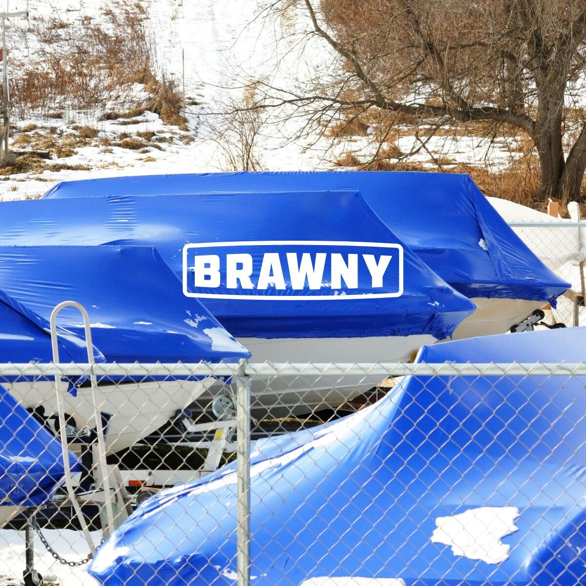 UV Protected Waterproof Heavy Duty Tarpaulin 185gsm - Brown And Blue Outdoor Cover For All-Weather Protection