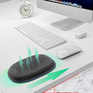 Vaydeer Elbow Rest Pad, Desk Wrist Rest Memory Foam Armrest, Ergonomic Mouse Cushion Support, Wrist Pain Relief For Computer Laptop Working Typing Gaming Office Accessory