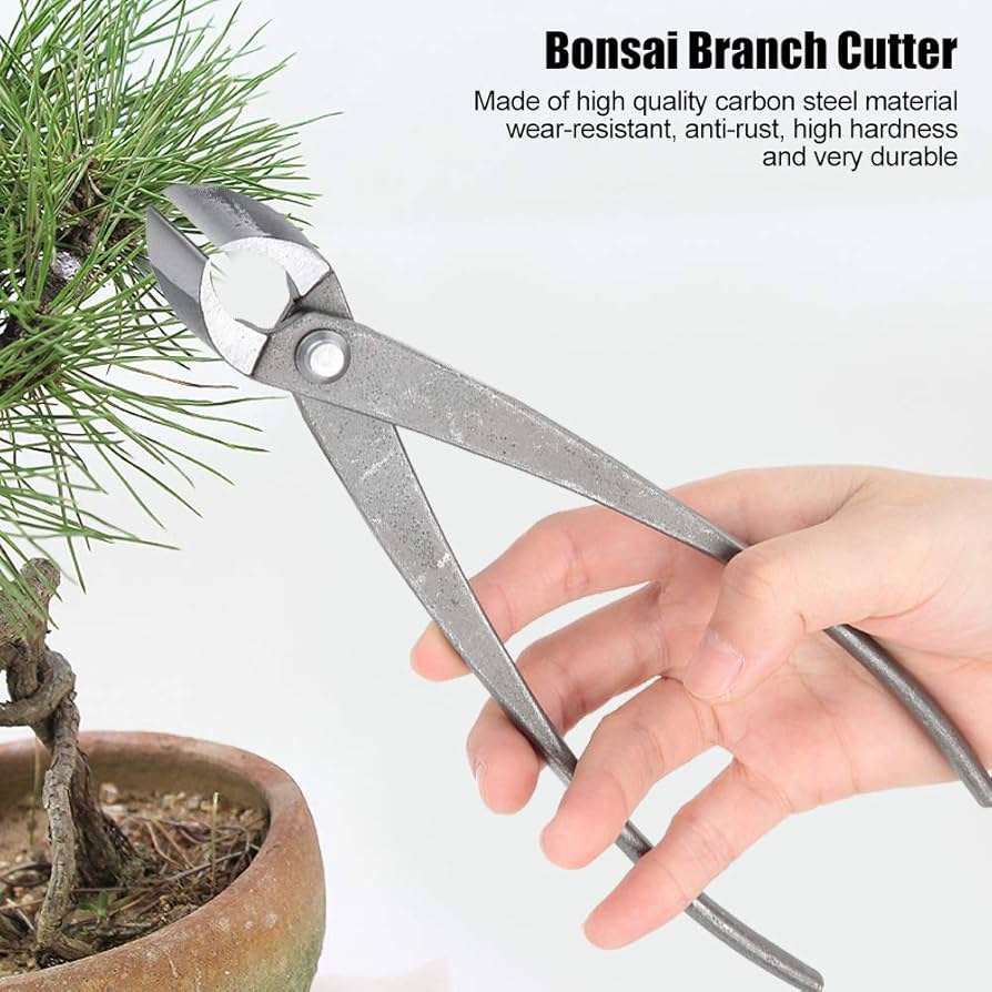 Bonsai Tool Set Bonsai Concave Branch Cutter - 180mm Carbon Steel Pruning Tool Bonsai Clippers