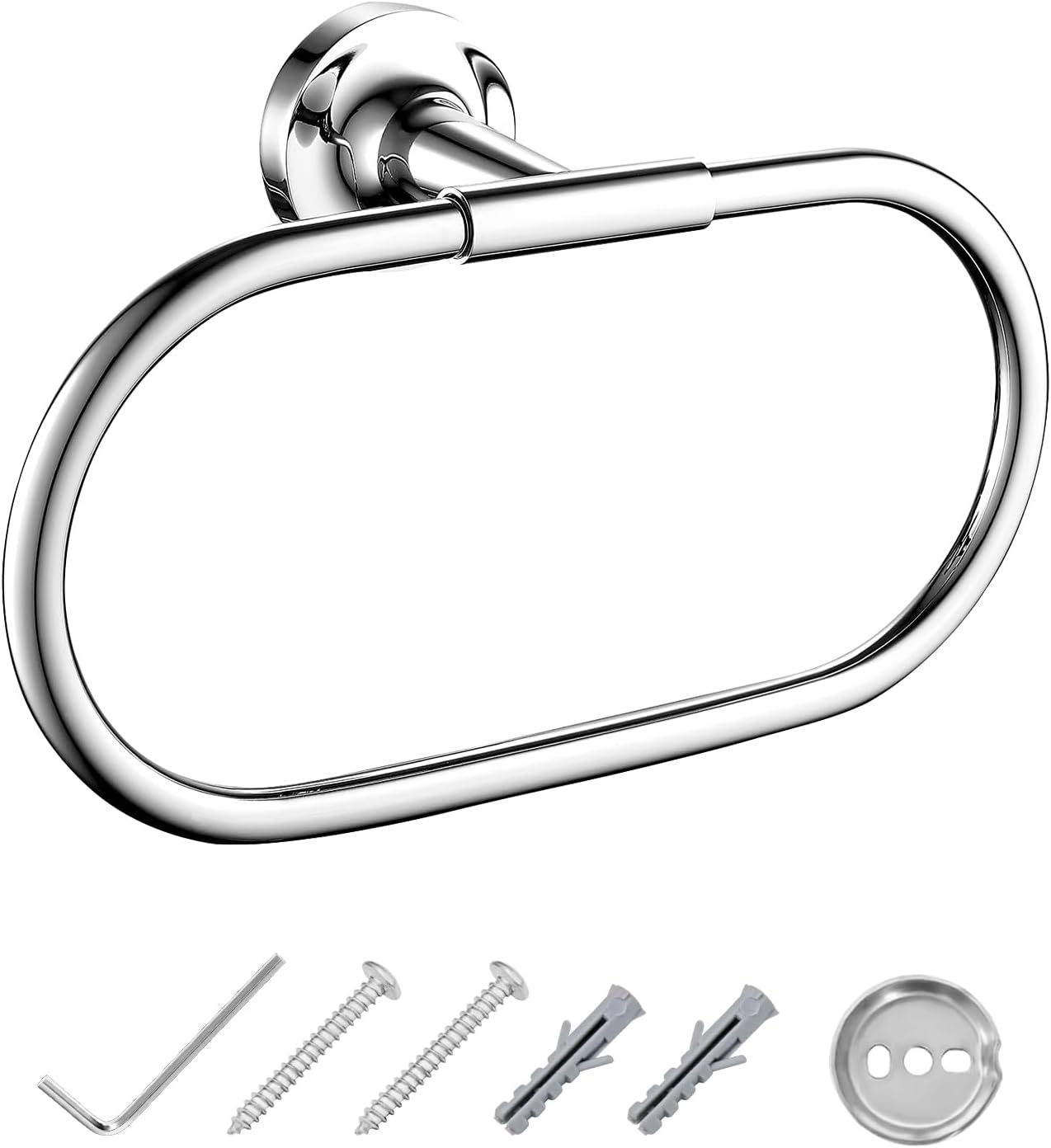 Flybath Towel Ring Holder Solid Brass Polished Chroe Finish Bathroo