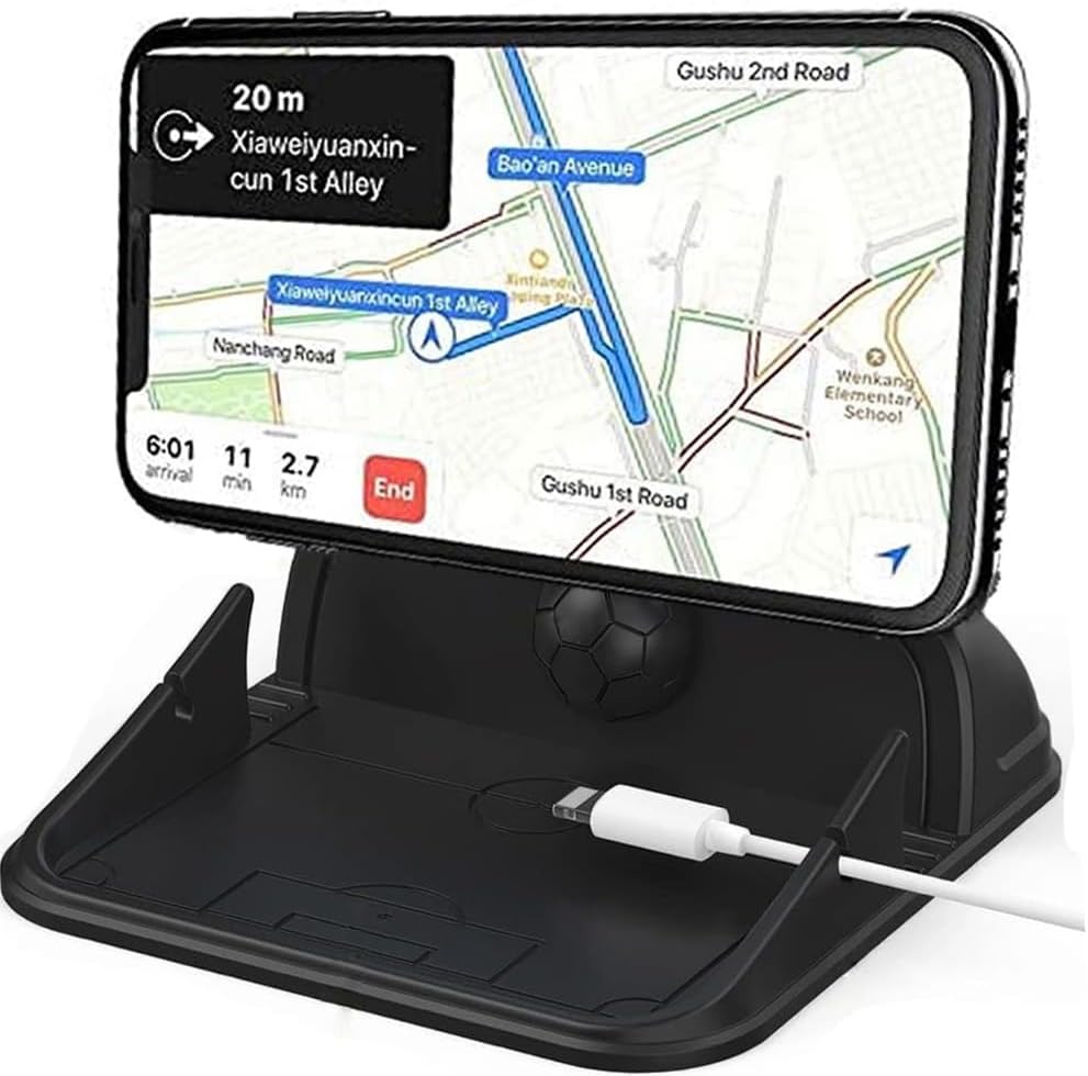 360 Degree Rotation Bottom Mobile Phone Holder Temporary Car Parking Phone Number Plate