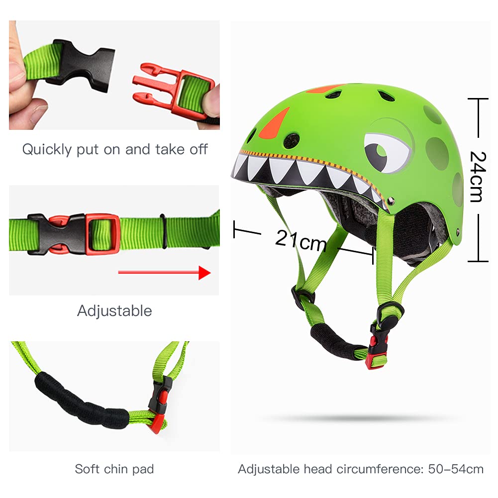 Kids Helmet Boys Girls Lightweight Bike Helmet, Multi-Sport Safety Toys 2 3 4 5 Years Old Children Cartoon Helmet For Skateboard Scooter