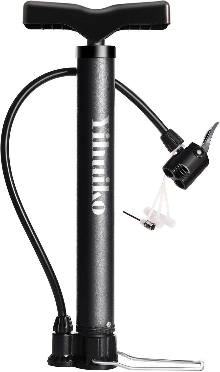 NUWAB Bike Floor Pump, Cycling Floor Pump With Presta & Schrader Valves, Portable Multi-Purpose Bicycle Pump, Foot Bike Pump Fit For All Bike And Balls, Swimming Rings - Yorkshire Outdoor Activity Park