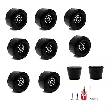 4Pcs Quad Rollschuhe Ersatz Rollen 58mm X 32mm 82A PU Räder Mit Vorinstallier