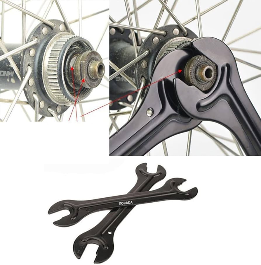 Imported Bicycle Head Open End Axle Hub Cone Wrench Bike Repair