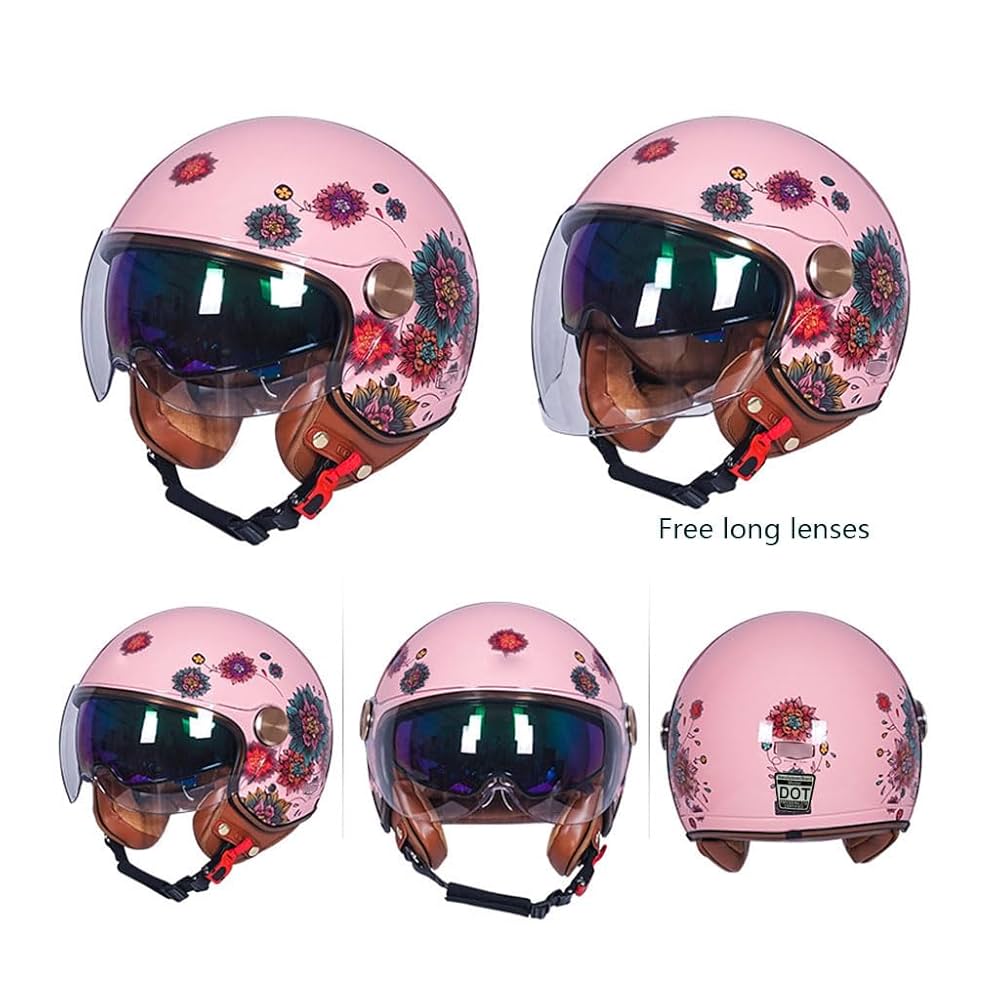 Open Face Jet Helmet Motorcycle Motorbike Scooter Antiscratch Clear Visor 5d4952456757d51dcbdc22bd