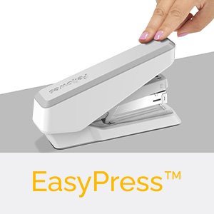 Fellowes Jam Free Stapler, 20 Sheet Capacity - LX820 Easy-Press Full