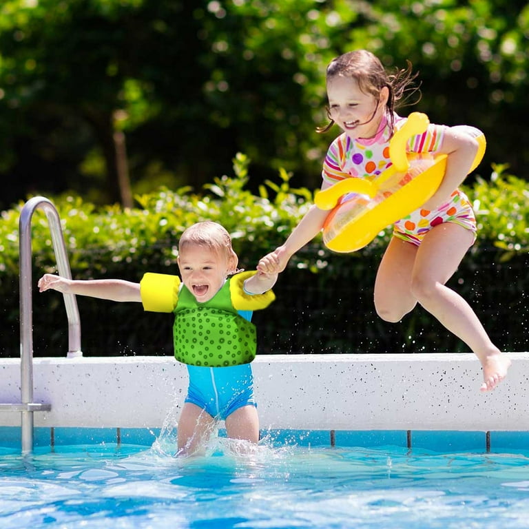 Huvqianu Swim Trainer For Kids | Swimming Aids For Kids - Inflatable Swimsuit With Adjustable Safety Buckle For Paddle Child 3-15 Years Beach Toddler Baby Youth Pool Fishing