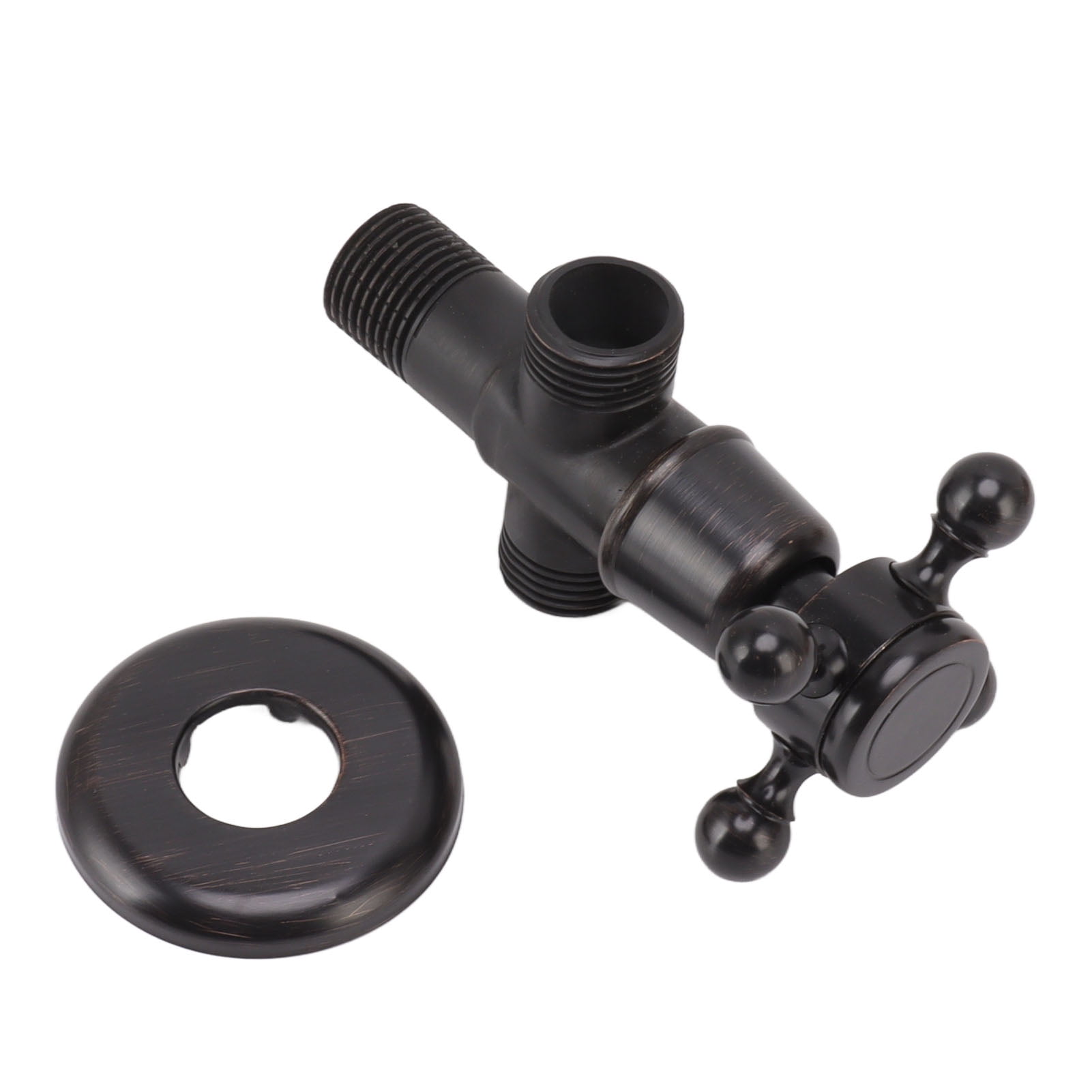 Plumber Turning Water Shut Off Valve. Copper Plumbing Pipe With Brass Water Supply Valve And Yellow Stopcock Handle 2m6pd0x