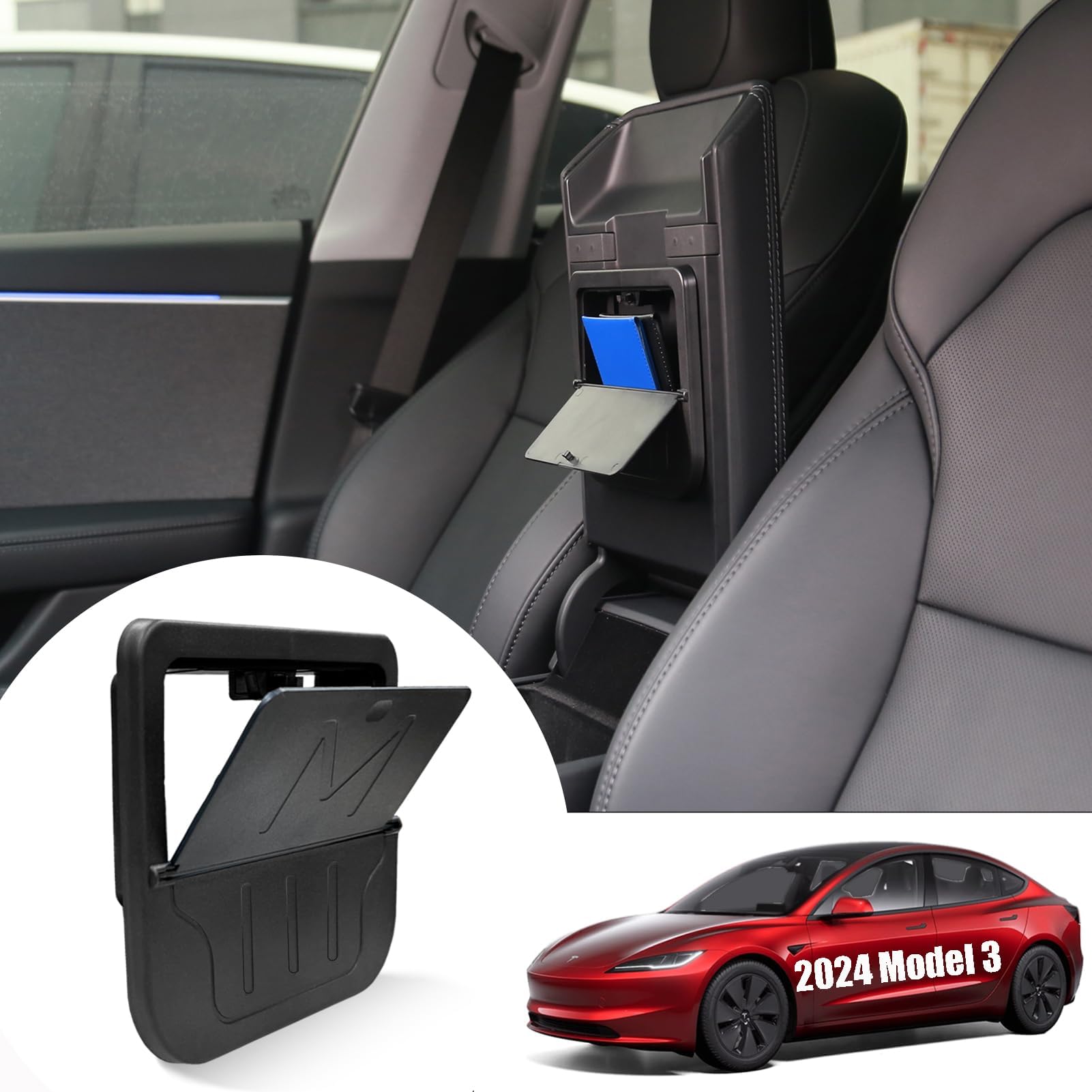 Tesla Model Y & 3 Console Organizer - Armrest Storage Solution