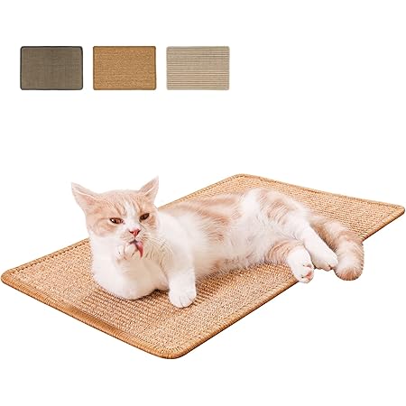 Navaris Cat Scratch Mat Sofa Protector - Natural Sisal Furniture Scratching Pad - Dark Grey Left | Buy Now With Express International Delivery