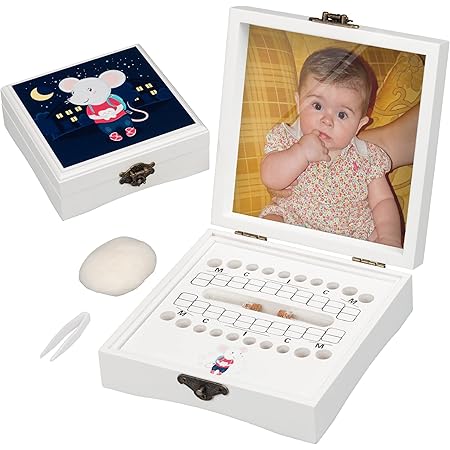 Tooth Boxes For Lost Teeth For Kids Tooth Fairy Keepsake Box - Lost Tooth Holder With Tweezers (Blue) For Boy