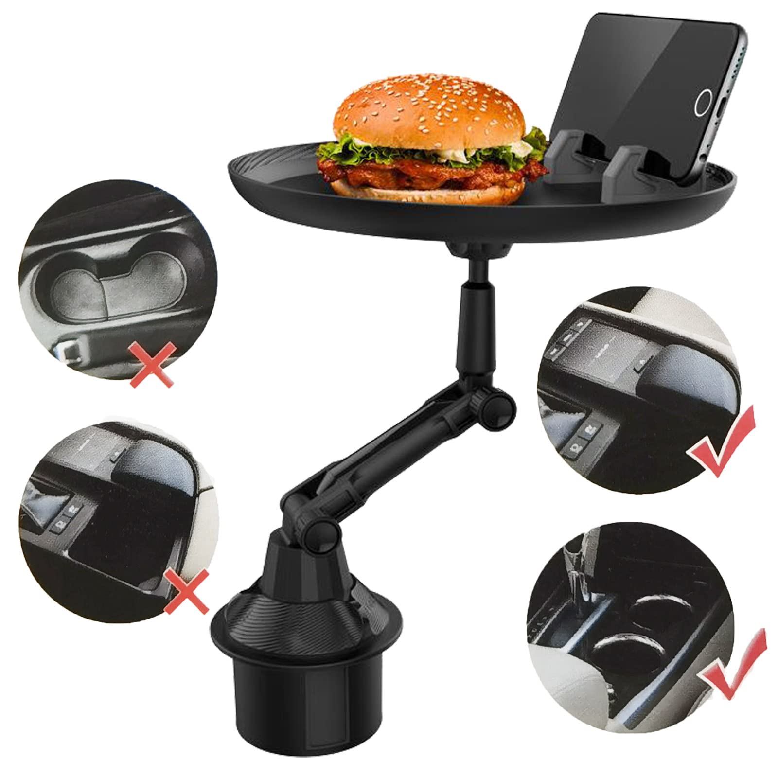 Dashboard Car Phone Holder 360º Rotation Cell Phone Holder For Car Mobile Phone Clip Mount Stands Rearview Car Gps Car Mount Holders Accessories I.341953908