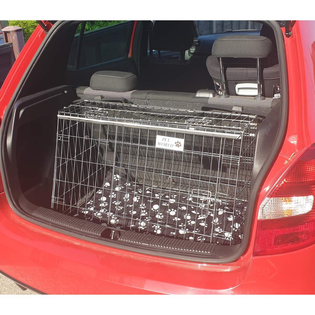 PET WORLD Dog Cage Compatible With Ford Fiesta 2017+ - Sloped Car