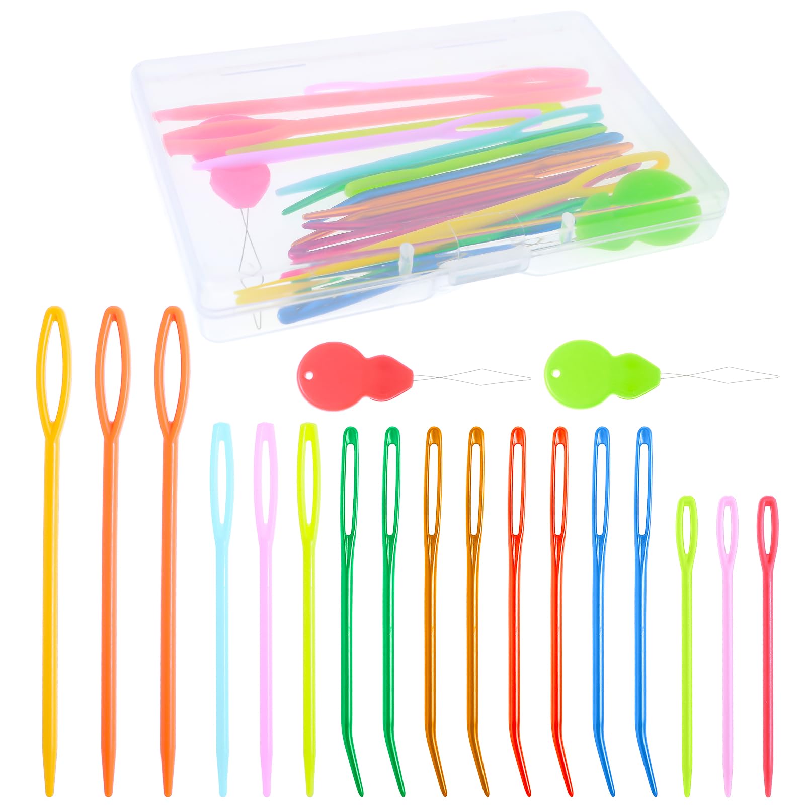 Yarn Needle,Weaving Needle Tapestry Needle Bent Needles For Crochet Large Eye Darning Needles With Storage Box For Knitting Crochet