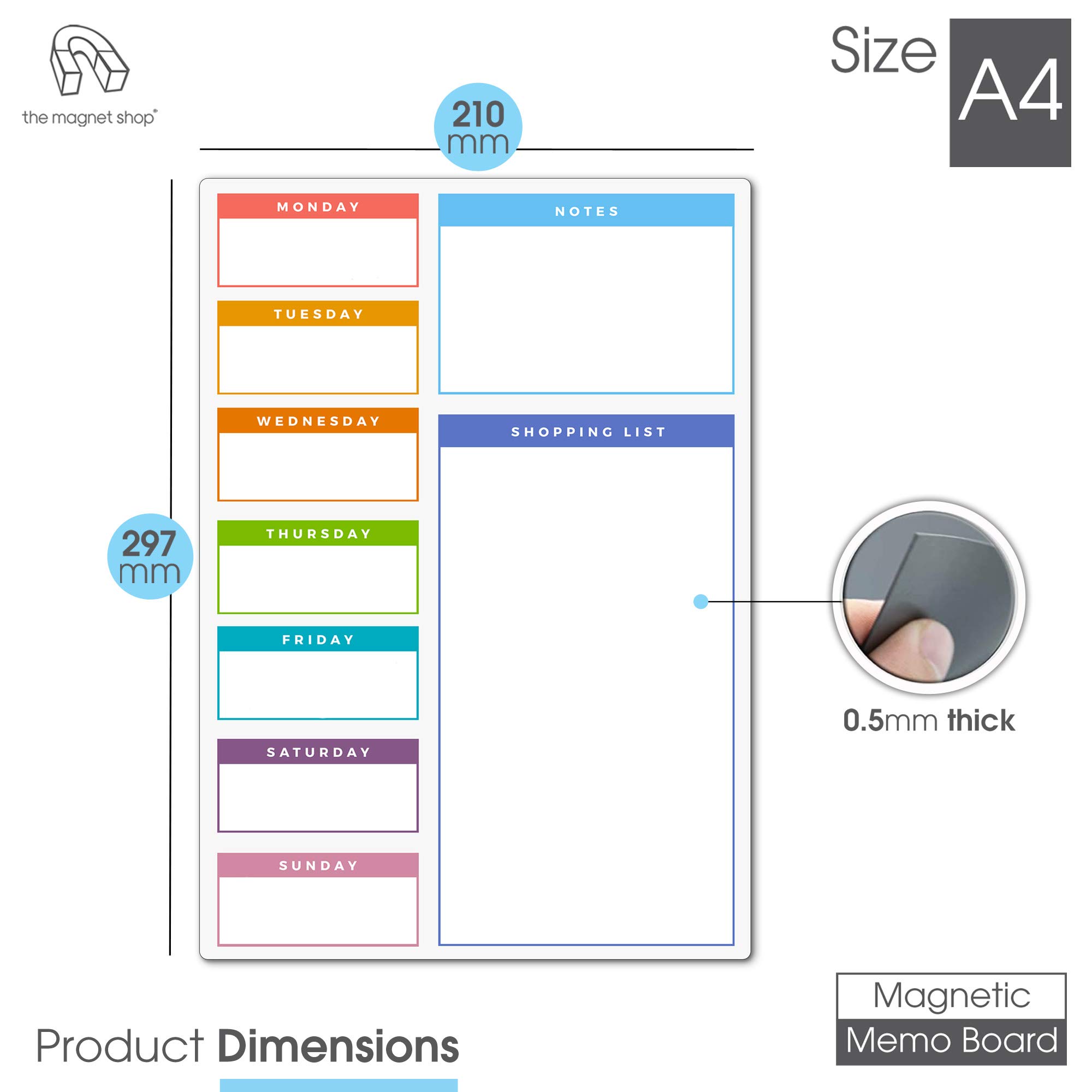 Sticky Monthly Calendars, Dry Wipe Wall Planner Self Adhesive Weekly Daily Erase | UK