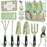 Gardening Gifts For Women 6Pcs Garden Tools Set With Floral Print