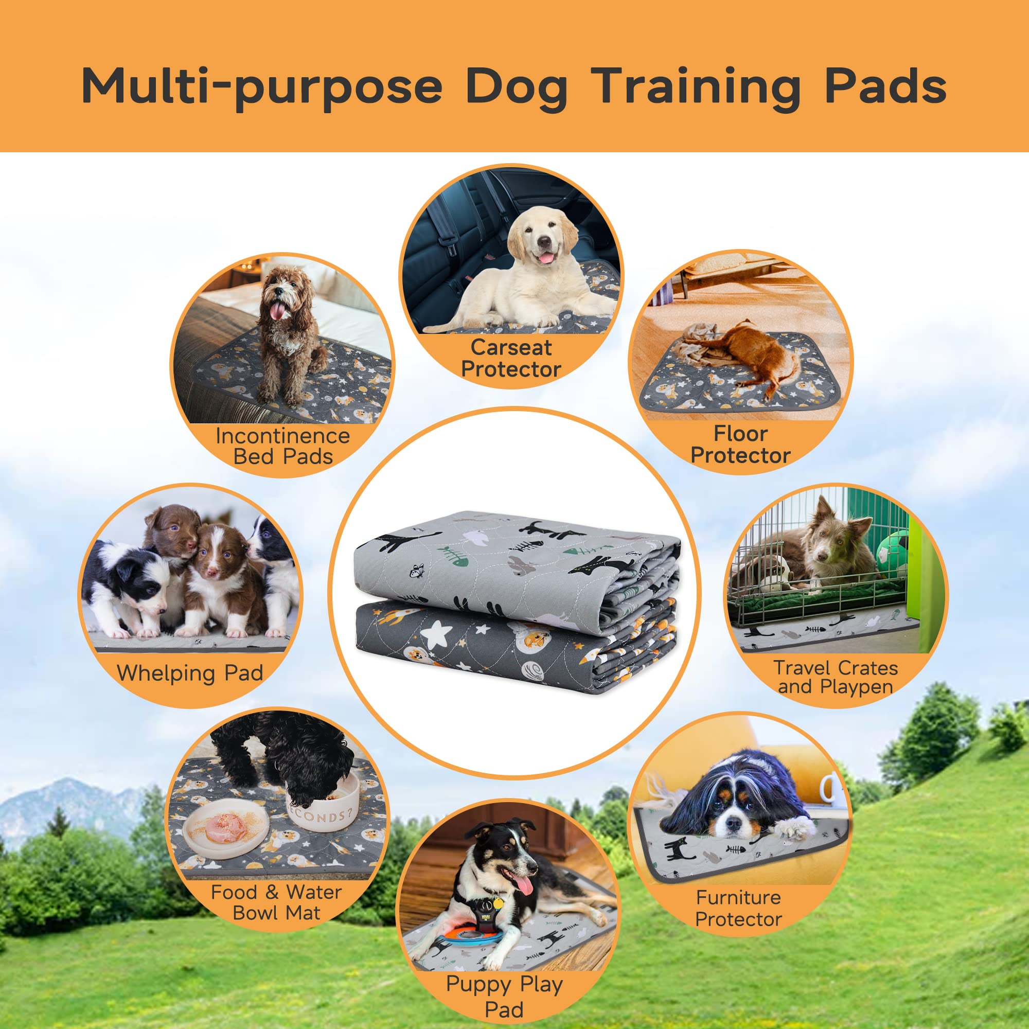 Washable Pee Pad For Dogs Reusable Training Pet Pad Whelping Mat