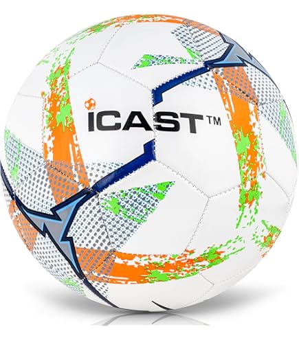 ICAST Kids Lightweight Football Size 5 | Gifts For Kids Indoor-Outdoor Soccer Ball