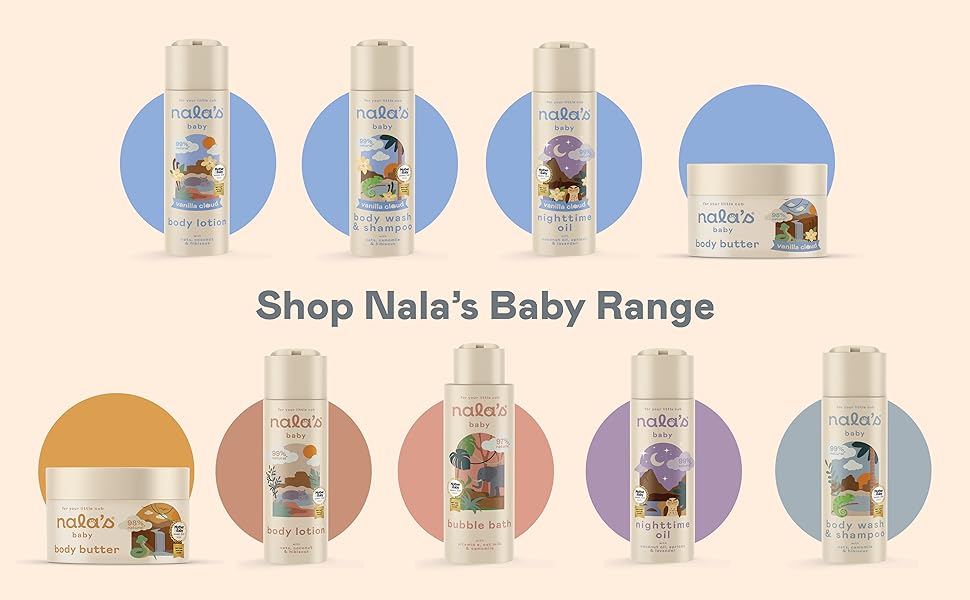 Body | Nala's Baby Nighttime Oil Vanilla Cloud 200ml | Nala's Baby