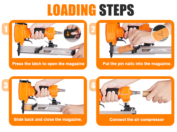 Dewalt Nail Gun KIMSING 23 Gauge 12-25mm Headless Pin Nails, Copper Or Stainless Steel Material Gun Cabinet